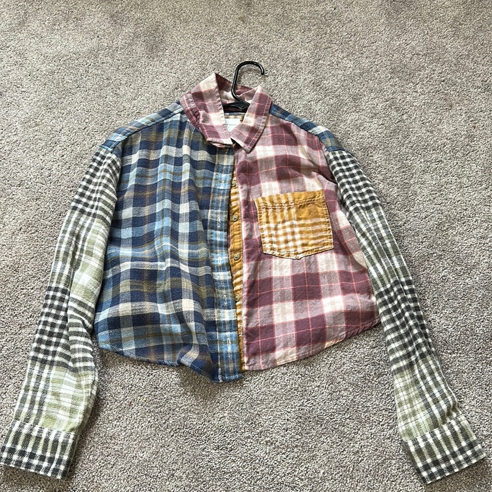 American Eagle Patchwork Flannel